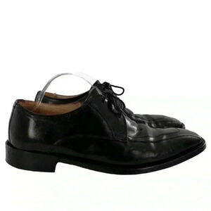 Mercanti Fiorentini mens dress shoes size 8 black Italian leather vintage 90s
